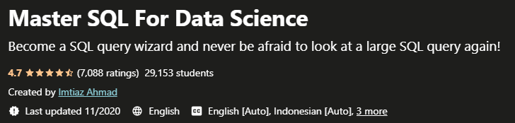 Pictures · Master SQL For Data Science 2019-8