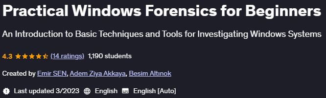 Pictures · Udemy — Practical Windows Forensics for Beginners 2023-3