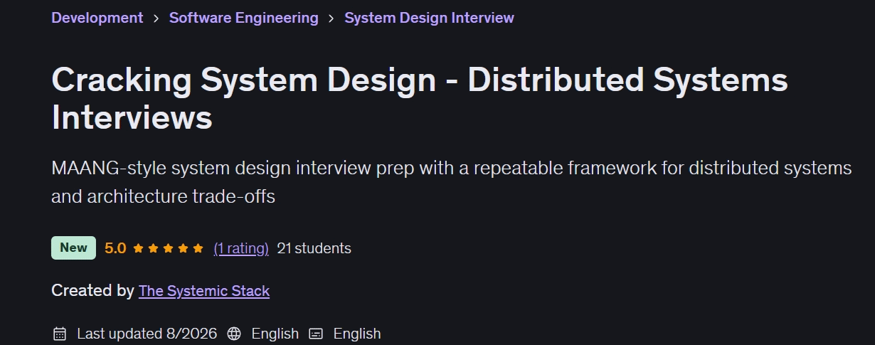 Pictures · Cracking System Design – Distributed Systems Interviews 2026-7
