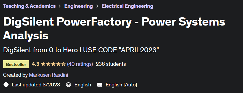 Pictures · Udemy — DigSilent PowerFactory – Power Systems Analysis 2022-8