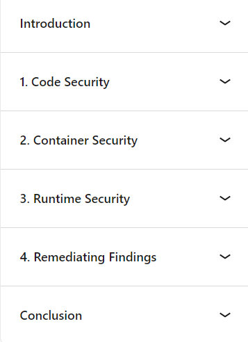 Course topics · LinkedIn — Application Security Posture Management: Security from the Supply Chain to Cloud Runtime 2024-10