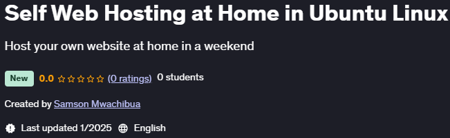 Pictures · Udemy — Self Web Hosting at Home in Ubuntu Linux 2025-1