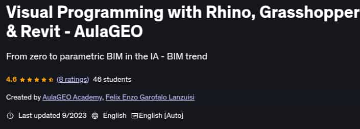 Pictures · Udemy — Visual Programming with Rhino, Grasshopper & Revit – AulaGEO 2023-9
