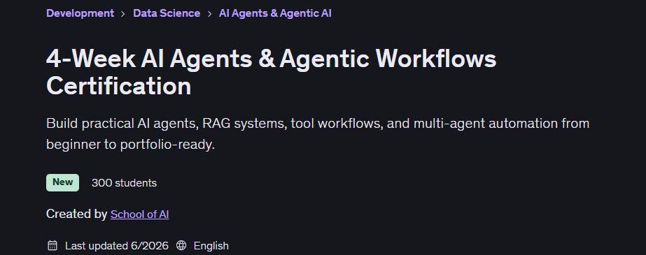 Pictures · Udemy — 4-Week AI Agents & Agentic Workflows Certification 2026-6