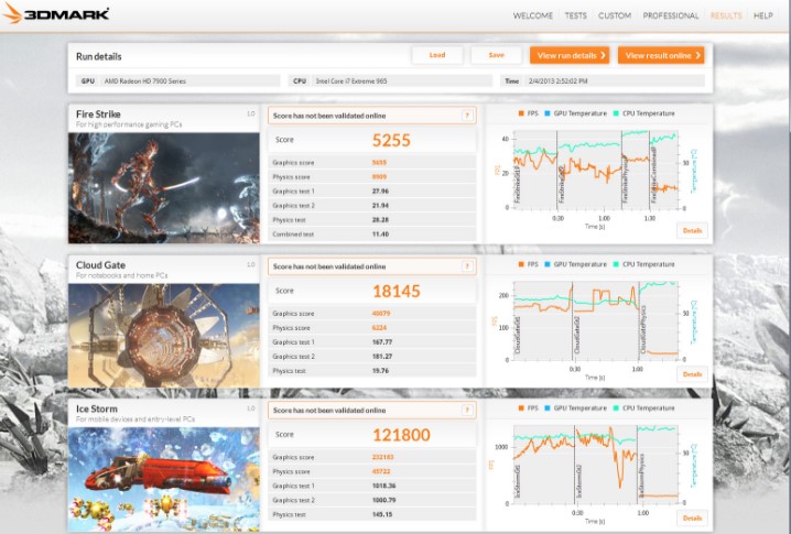 Pictures · Futuremark 3DMark Professional 2.27.8177 x64