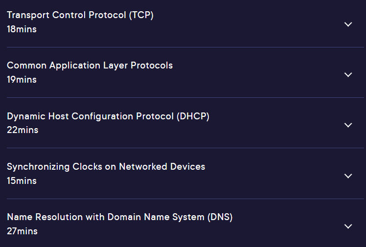 Course topics · Networking Concepts: TCP, UDP, and Application Layer Protocols for CompTIA Network+ 2024-9