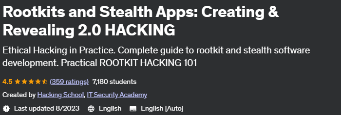 Pictures · Udemy — Rootkits and Stealth Apps: Creating & Revealing 2.0 HACKING 2019-02