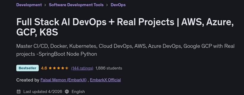 Bilder · Voll Stack AI DevOps + reale Projekte AWS, Azure, GCP und K8S 2026-4