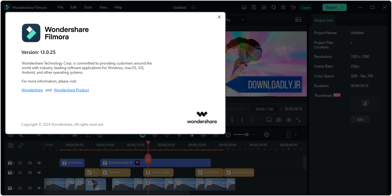 الصور · مشاهدة فيلم Wondershare 15.1.2.17051 الفوز /macOS + حزمة تأثيرات