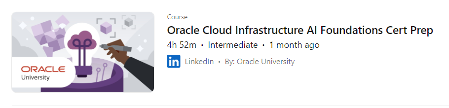 Pictures · Oracle Cloud Infrastructure AI Foundations Cert Prep 2024-11