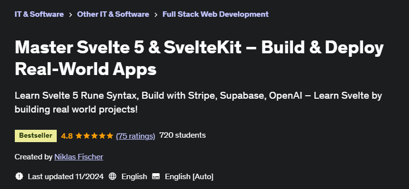 Pictures · Udemy — Master Svelte 5 & SvelteKit – Build & Deploy Real-World Apps 2024-10