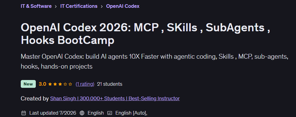 Изображения · OpenAI Кодекс 2026: MCP , Skills , SubAgents , Hooks BootCamp 2026-7