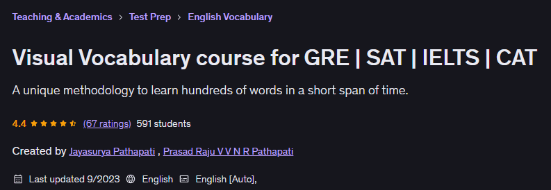 Pictures · Udemy — Visual Vocabulary course for GRE | SAT | IELTS | CAT 2023-9