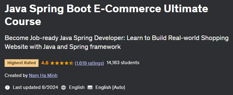 Pictures · Udemy — Java Spring Boot E-Commerce Ultimate Course 2024-8