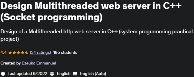 Pictures · Udemy — Design Multithreaded web server in C++(Socket programming) 2022-8
