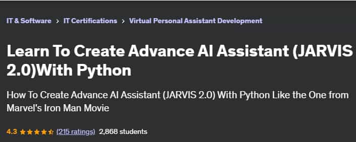 Pictures · Udemy — Learn To Create Advance AI Assistant (JARVIS 2.0)With Python 2023-3