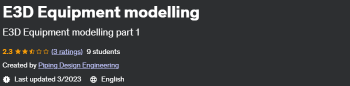 Pictures · E3D Equipment modelling 2023-03