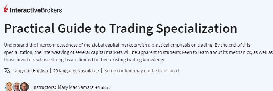 Pictures · Coursera — Practical Guide to Trading Specialization 2024-1