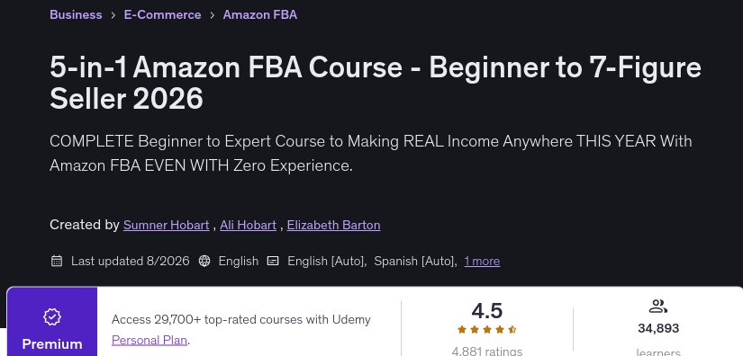 Pictures · 5-in-1 Amazon FBA Course – Beginner to 7-Figure Seller 2026 2026-8
