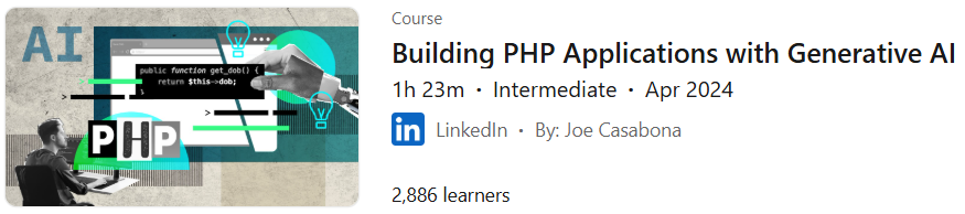 Pictures · LinkedIn — Building PHP Applications with Generative AI 2024-4