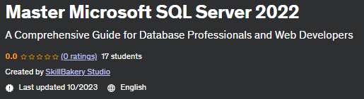 Pictures · Udemy — Master Microsoft SQL Server 2022 2023-9