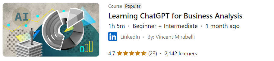 Pictures · LinkedIn — Learning ChatGPT for Business Analysis 2024-8