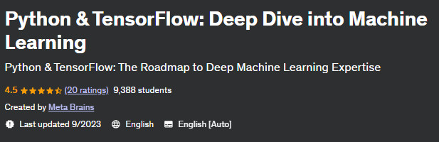 Pictures · Python & TensorFlow: Deep Dive into Machine Learning 2023-9
