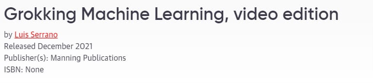Pictures · Oreilly — Grokking Machine Learning, video edition 2021-12