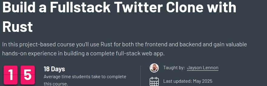 Pictures · ZeroToMastery – Build a Fullstack Twitter Clone with Rust 2025-4