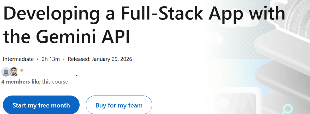 Pictures · Developing a Full-Stack App with the Gemini API 2026-1