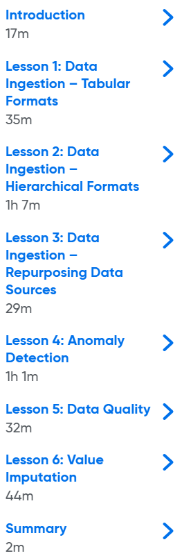 Course topics · Oreilly — Cleaning Data for Effective Data Science 2025-6
