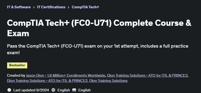 Pictures · Udemy — CompTIA Tech+ (FC0-U71) Complete Course & Exam 2024-9