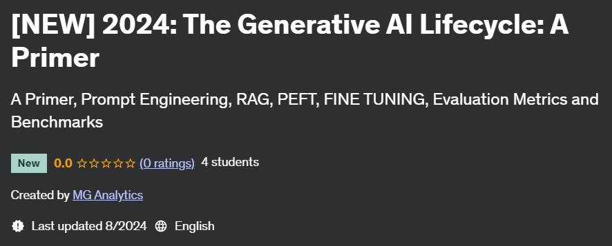Pictures · Udemy — [NEW] 2024: The Generative AI Lifecycle: A Primer 2024-8