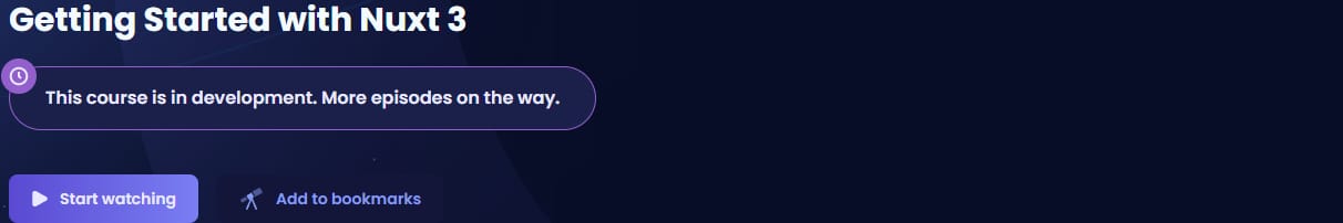 Pictures · CodeCourse — Getting Started with Nuxt 3 2021-11