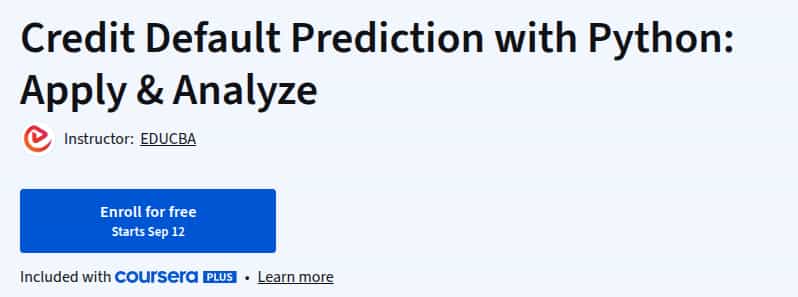 Pictures · Coursera — Credit Default Prediction with Python: Apply & Analyze 2025-9