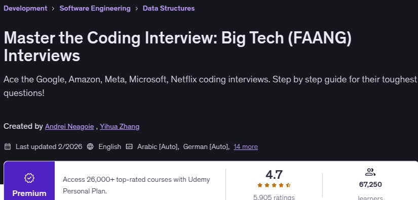 Imágenes · Maestro de la entrevista de codificación: Big Tech (FAANG) Entrevistas 2026-2