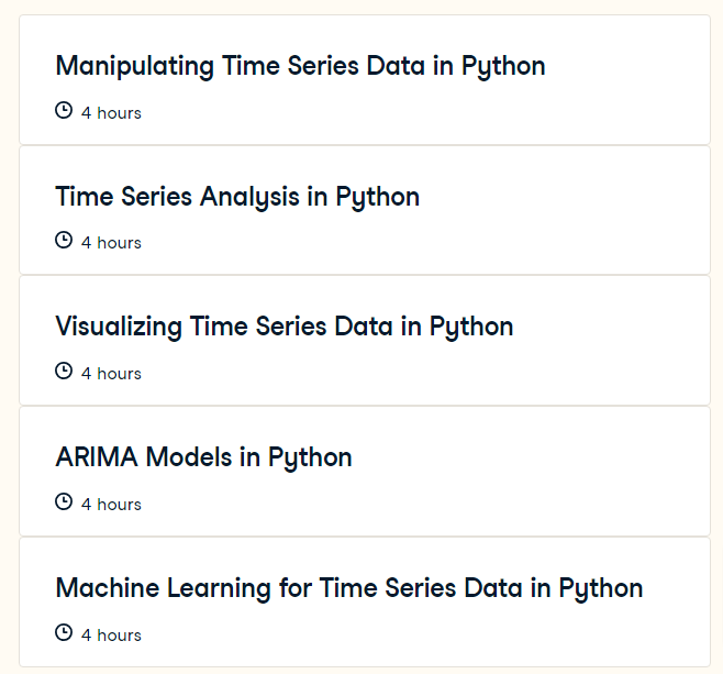 Course topics · Time Series with Python 2023-11