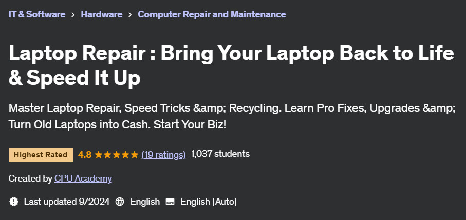 Pictures · Laptop Repair : Bring Your Laptop Back to Life & Speed It Up 2024-8