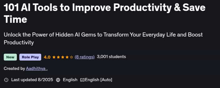 Pictures · 101 AI Tools to Improve Productivity & Save Time 2025-8