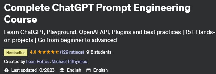Pictures · Udemy — Complete ChatGPT Prompt Engineering Course 2023-1