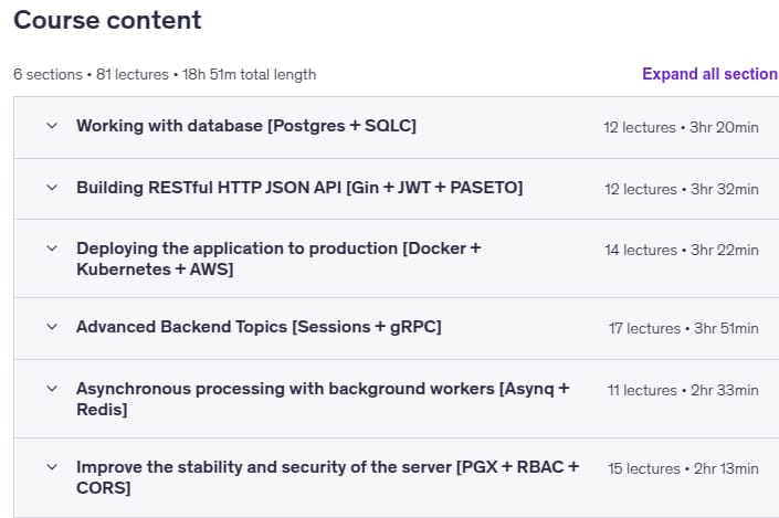 Kursthemen · Hintergrund umfassender Kurs [Golang + Postgres + Kubernetes + GRPC) 2025-4