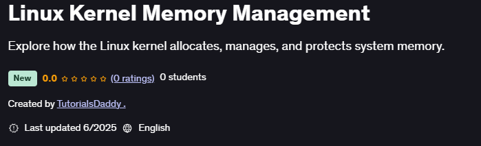 Pictures · Udemy — Linux Kernel Memory Management 2025-5