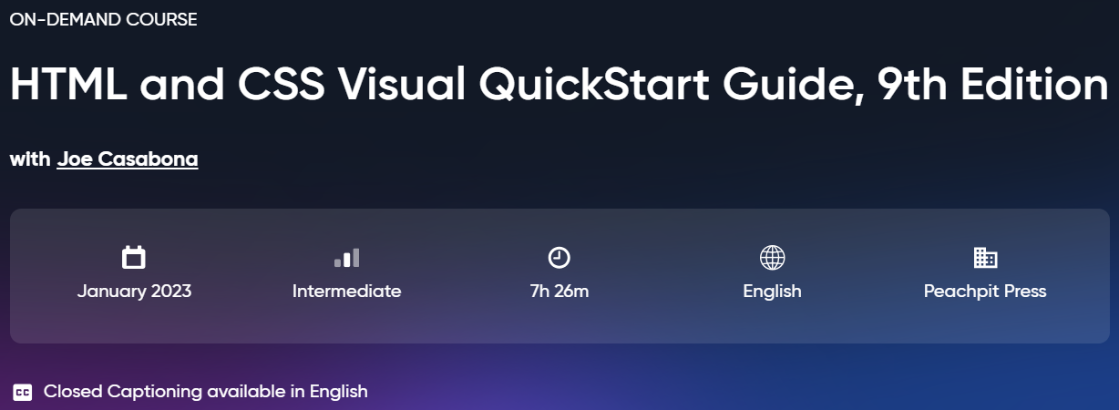 Pictures · Oreilly — HTML and CSS Visual QuickStart Guide, 9th Edition 2023-1