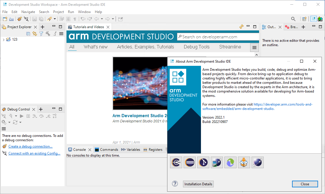 Imágenes · Estudio de desarrollo ARM 2025.1 Edición de Oro Win/Linux