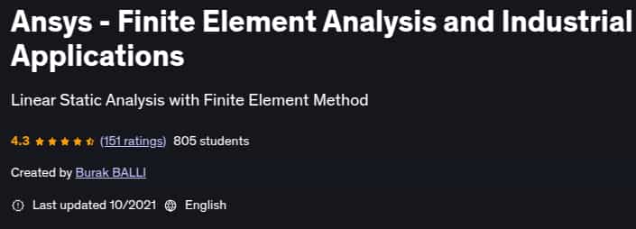 Pictures · Udemy — Ansys – Finite Element Analysis and Industrial Applications 2021-10