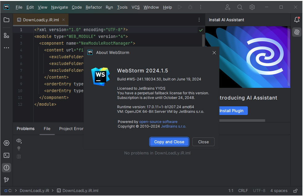 Изображения · Описание JetBrains WebStorm 2026.1.3 Windows/Linux/macOS