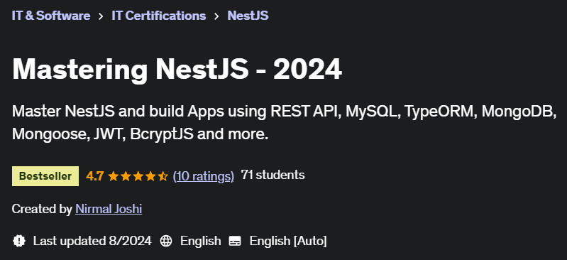 Pictures · Udemy — Mastering NestJS – 2024 2024-8