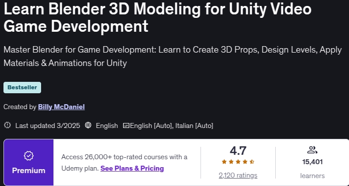 图片 · 学习混合器 3D 模型为 Unity 视频游戏开发 2025-3