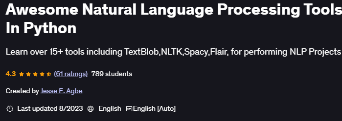 Pictures · Awesome Natural Language Processing Tools In Python 2023-8