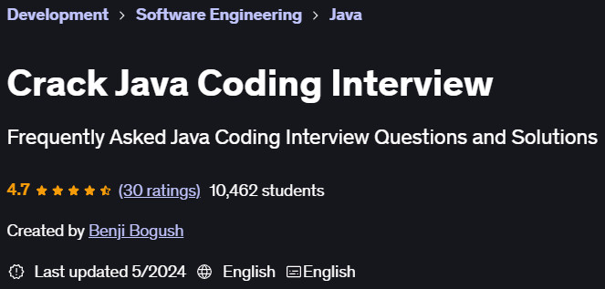 Pictures · Crack Java Coding Interview 2024-5